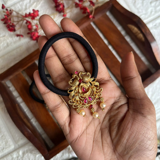 Antique Hair Tie Pink