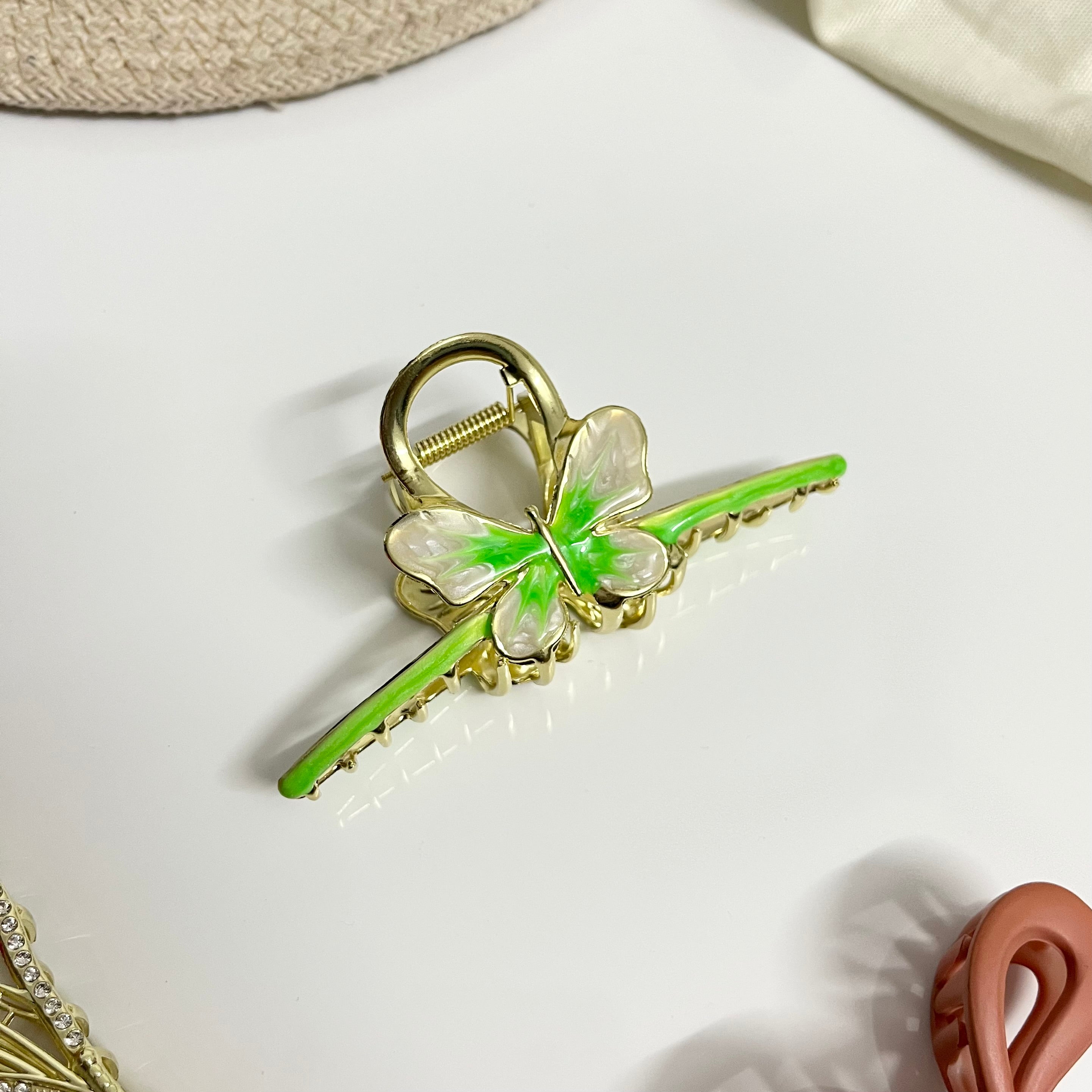 Butterfly Enamel Hair Claw