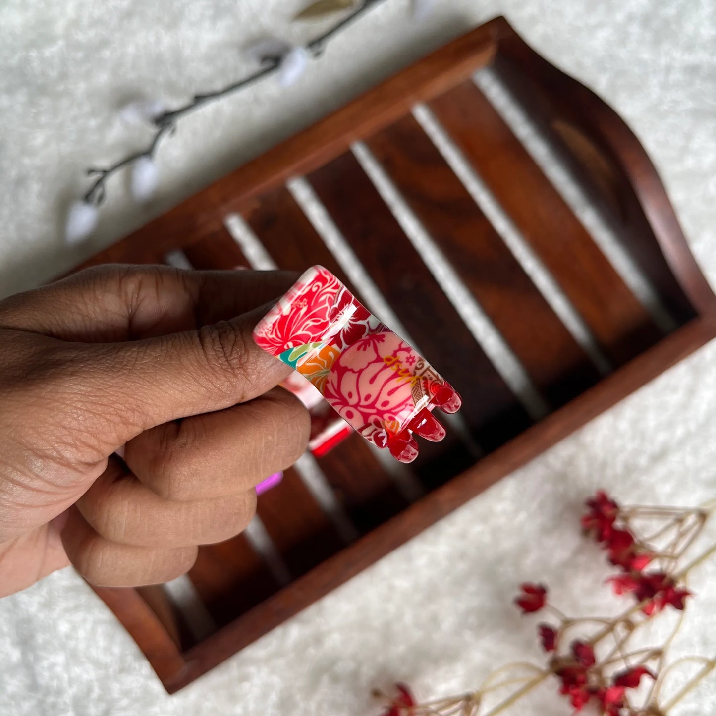 Printed Catch Clip - S - Kaithogai