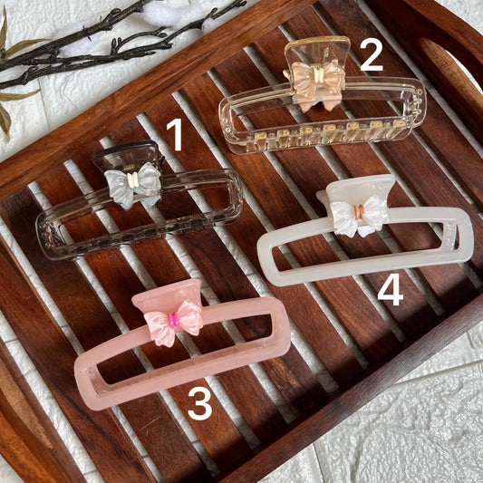 Cute Ribbon Rectangle Claw - Kaithogai