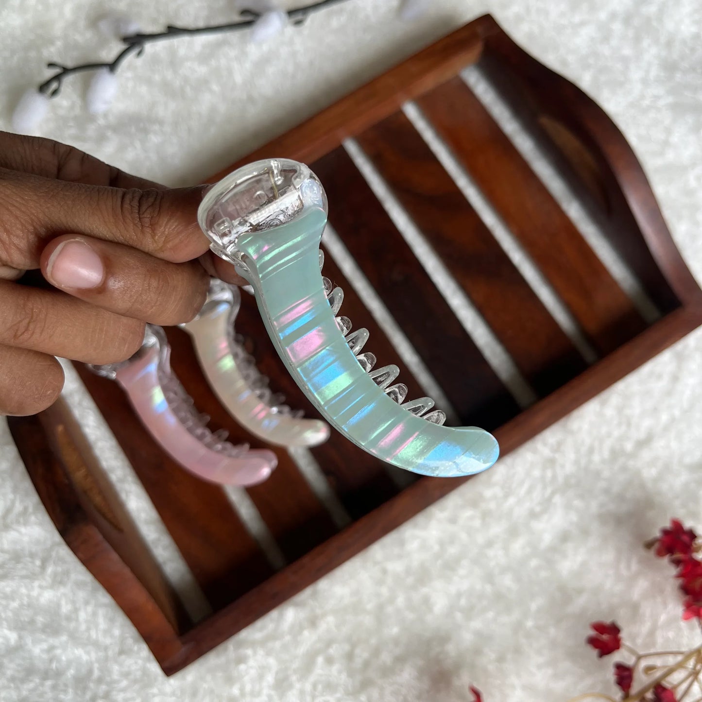 Stripe Banana Clip - M - Kaithogai