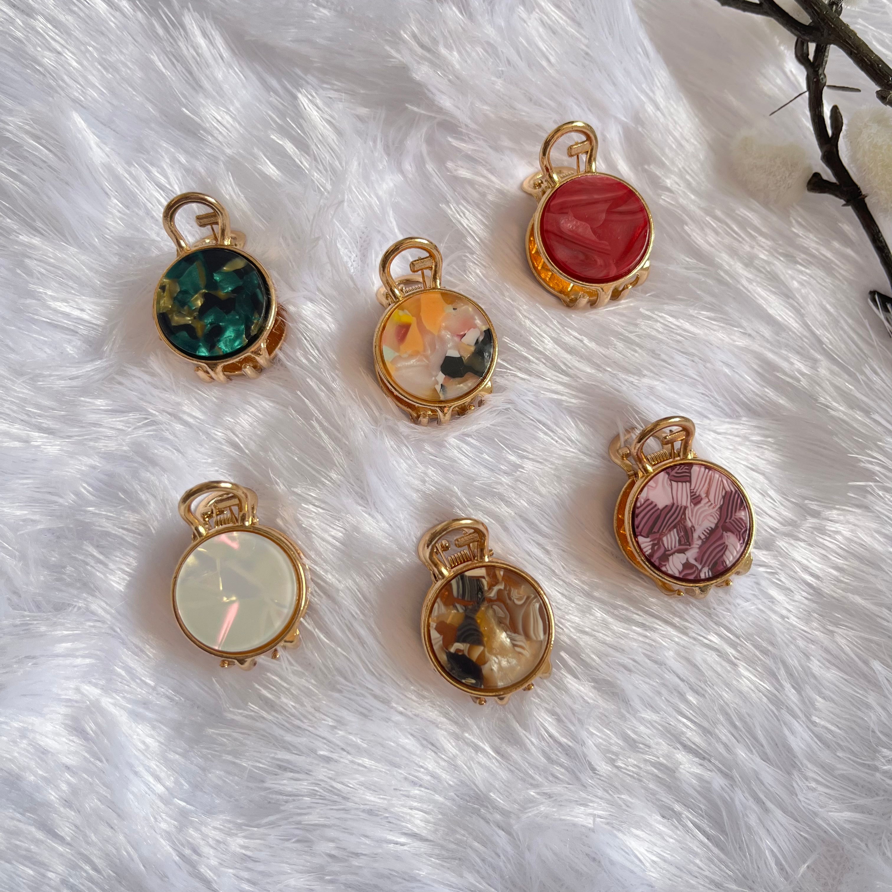 Marble Hair Claw - Round