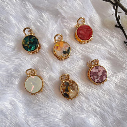 Marble Hair Claw - Round
