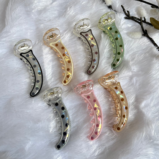 Polka Chic Banana Clips