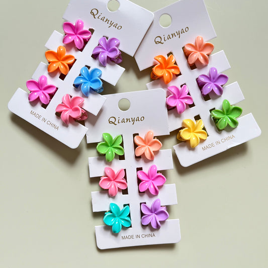 Flower Claws - Pack of 6 (Assorted)