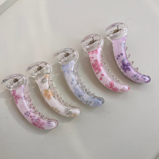 Shimmery Banana Clips