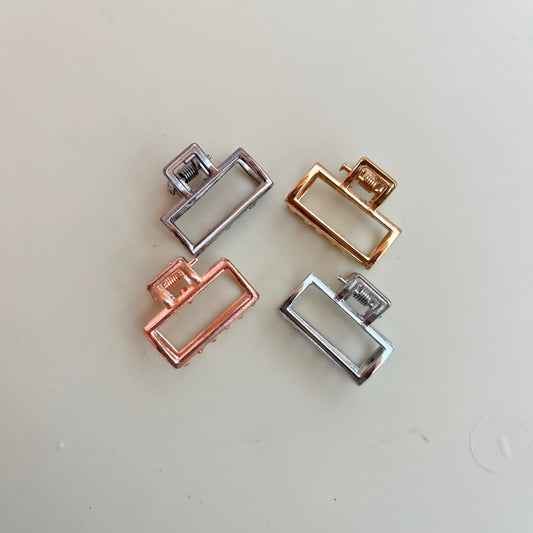 Rectangle Metal Hair Claws(Small) - Combo
