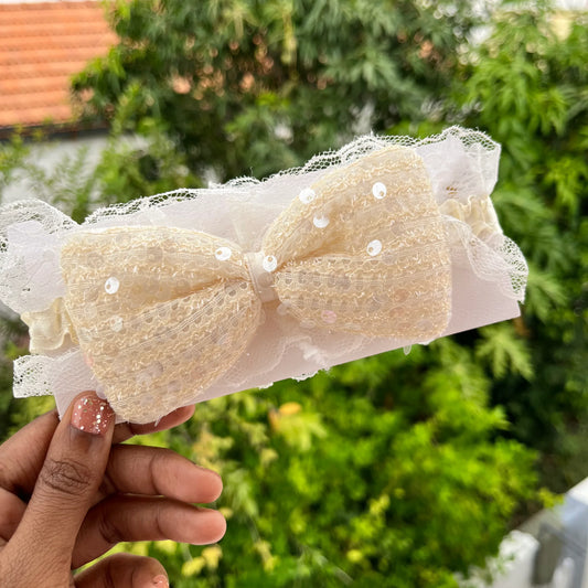 Sequins Bow Head Band - Kaithogai