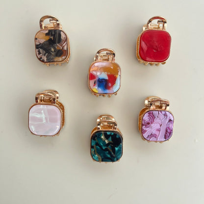Marble Hair Claw - Square