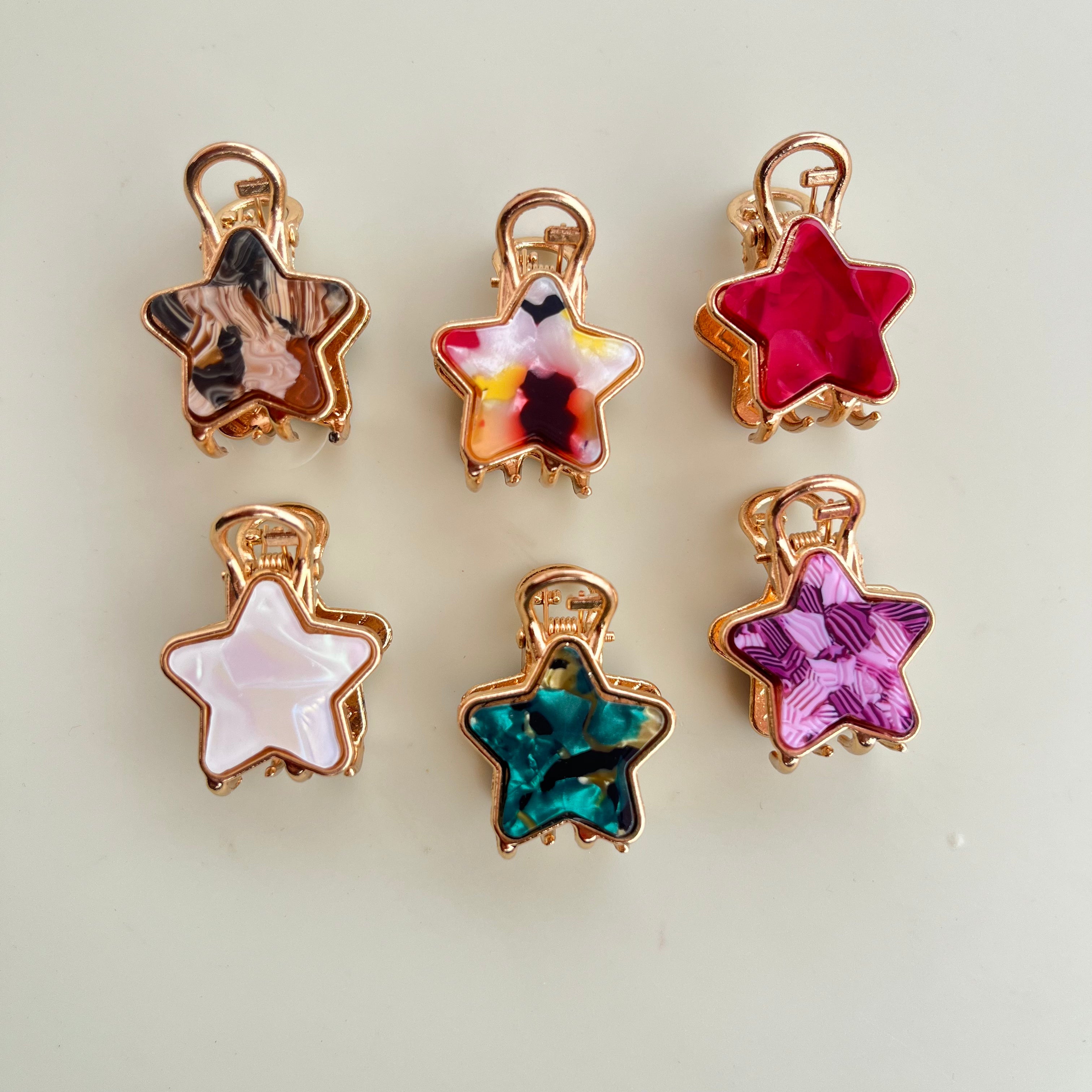 Marble Hair Claw - Star