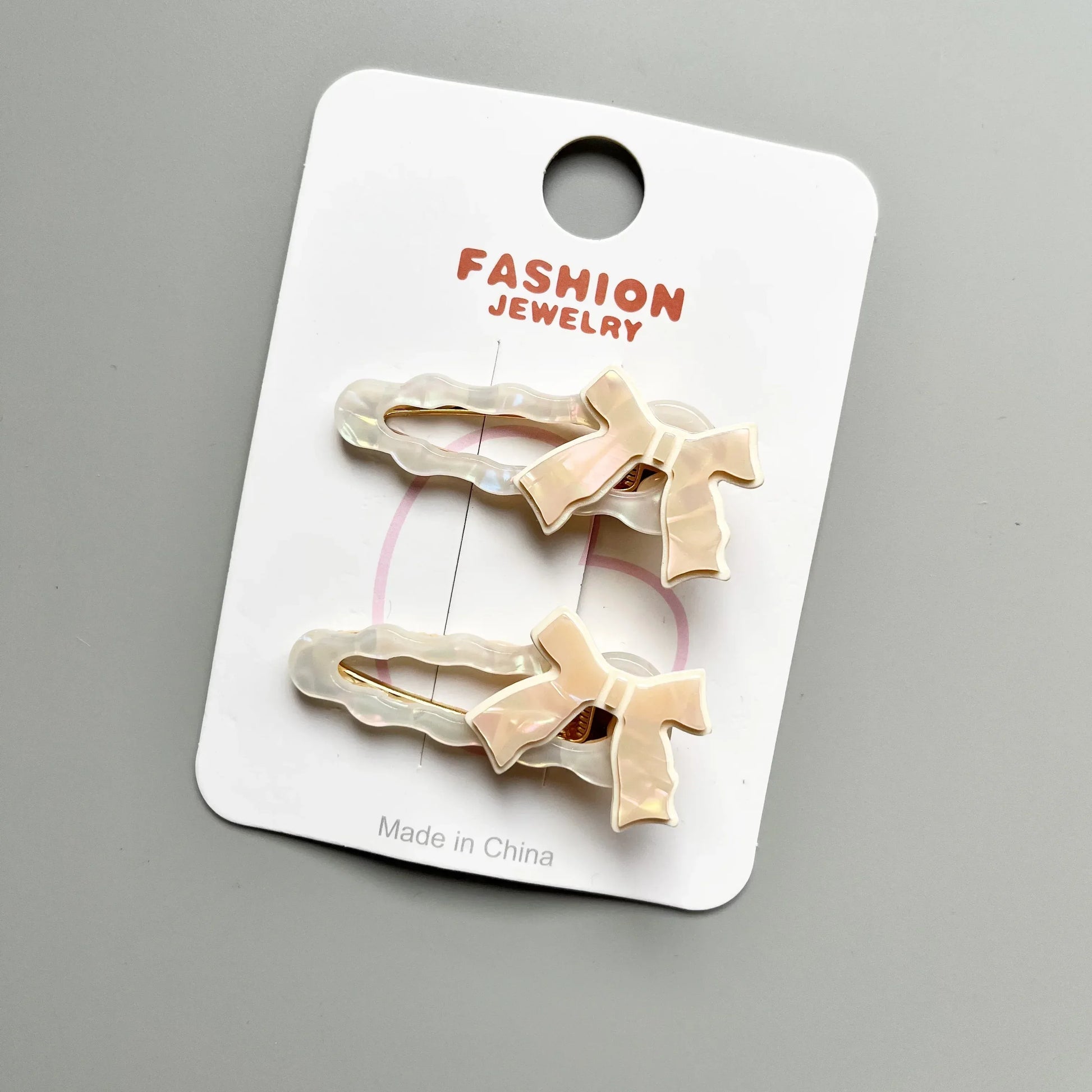 Elegant Bow Clips Gold