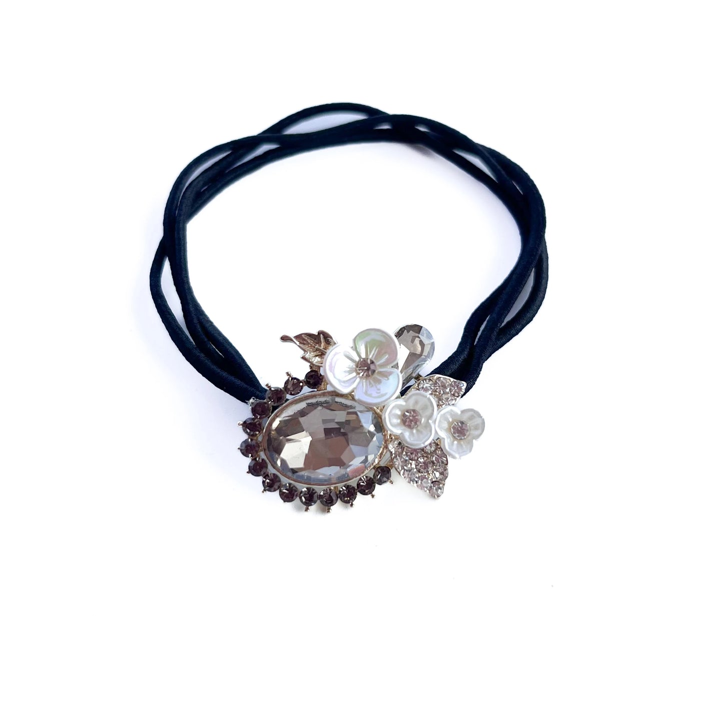 Charm Hair Tie Grey