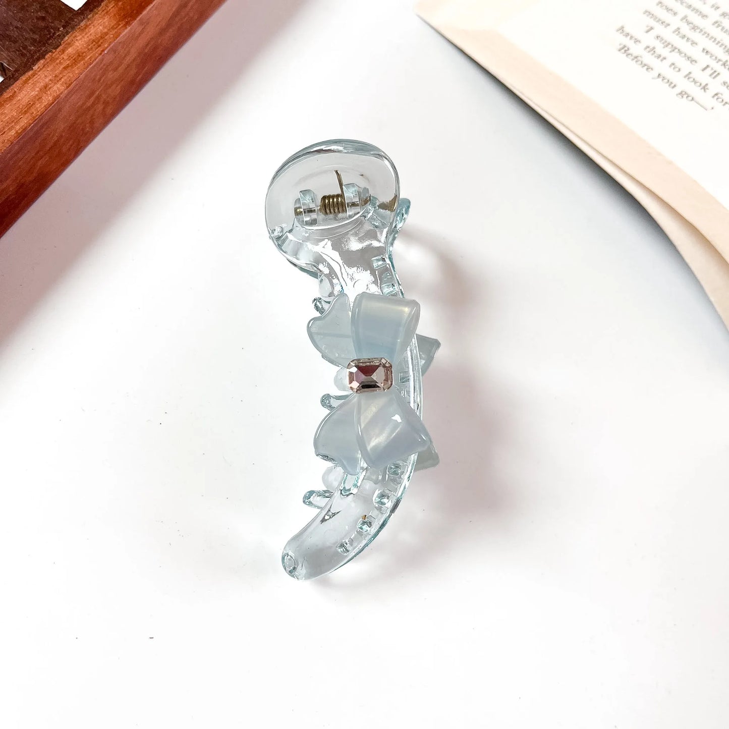 Bow Charm Banana Clip - 8 cm