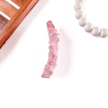 Gemstone Chip Lock Banana Clip -10cm