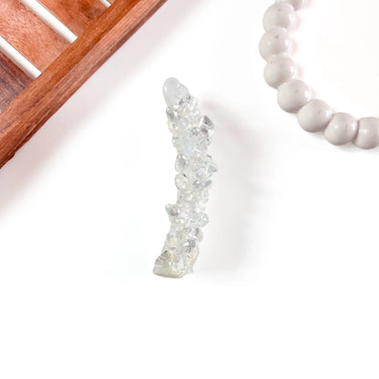 Gemstone Chip Lock Banana Clip -10cm