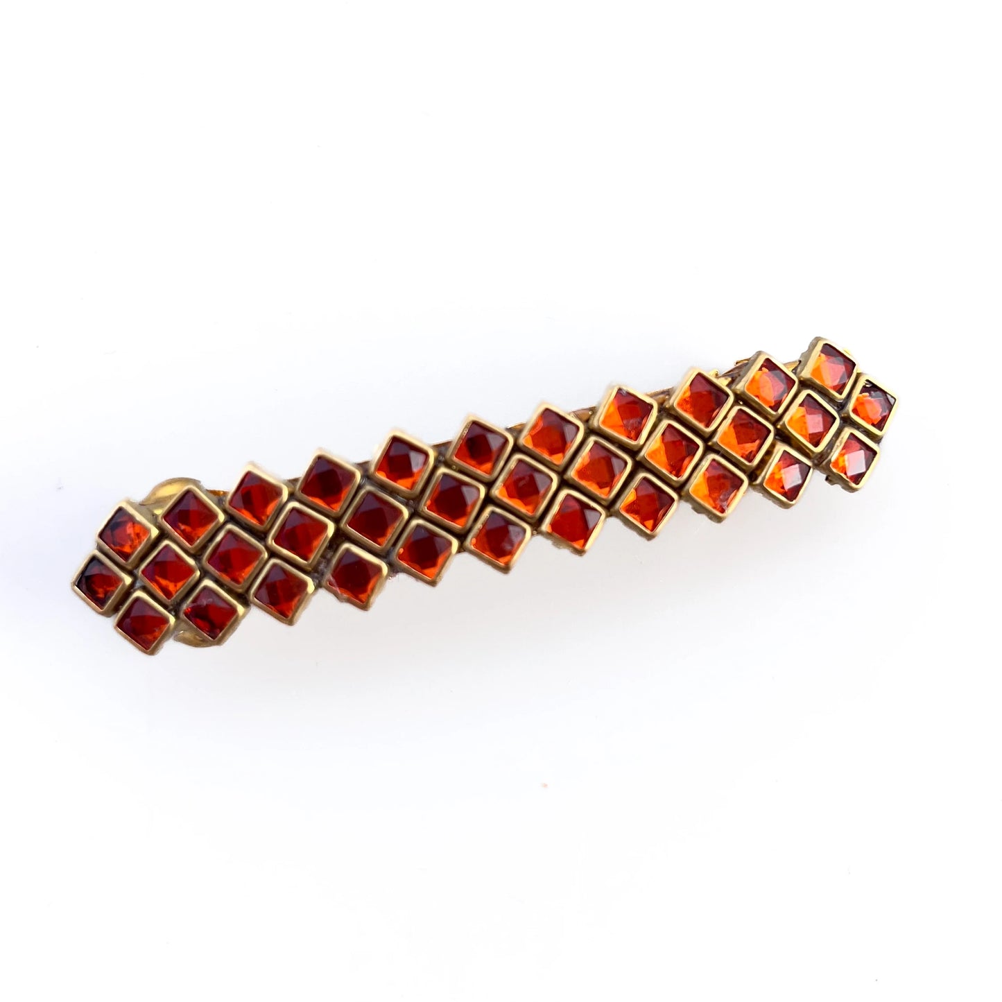 Sapphire Grid Center Clip Orange