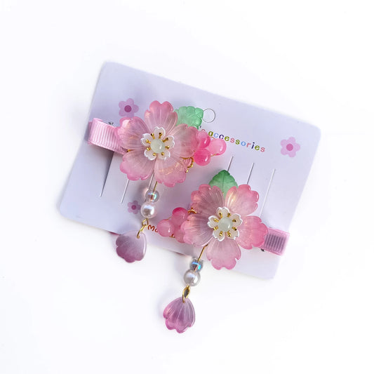 Rosy Bloom Hair Clip