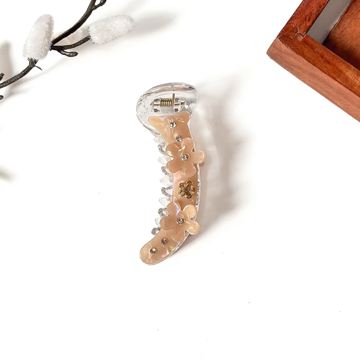 Opaline Blossom Banana Clip - 8cm