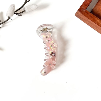 Opaline Blossom Banana Clip - 8cm