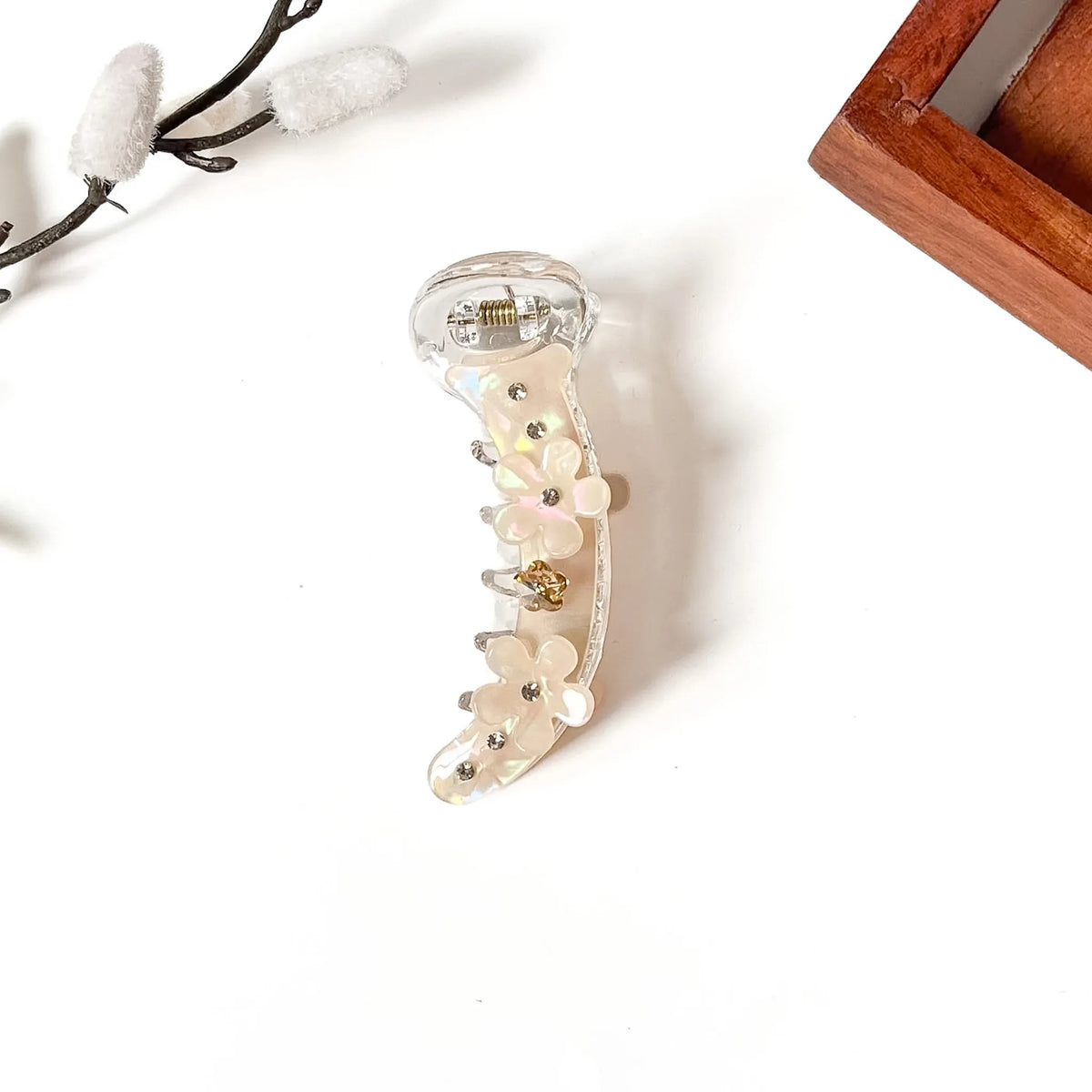 Opaline Blossom Banana Clip - 8cm