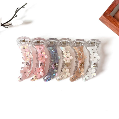 Opaline Blossom Banana Clip - 8cm