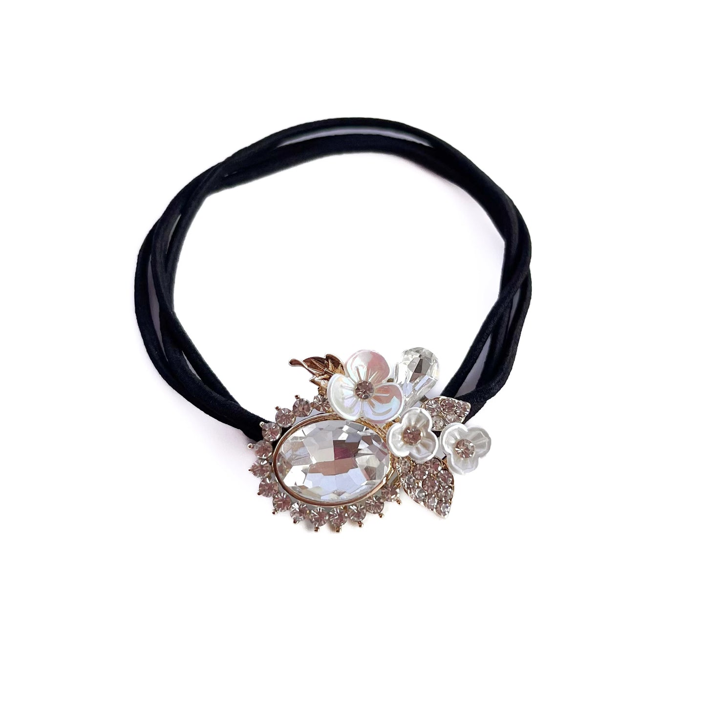 Charm Hair Tie White
