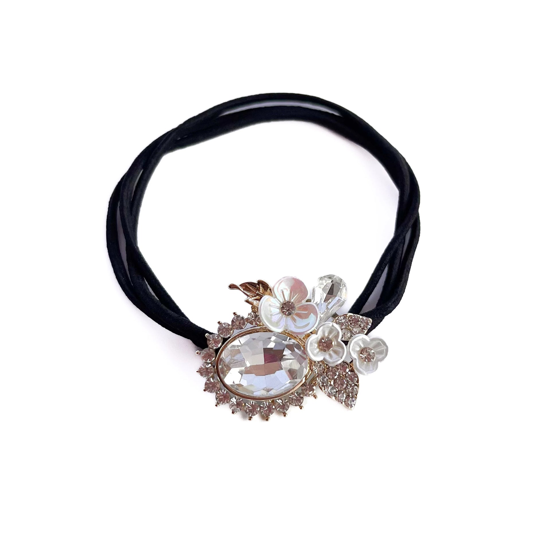 Charm Hair Tie White