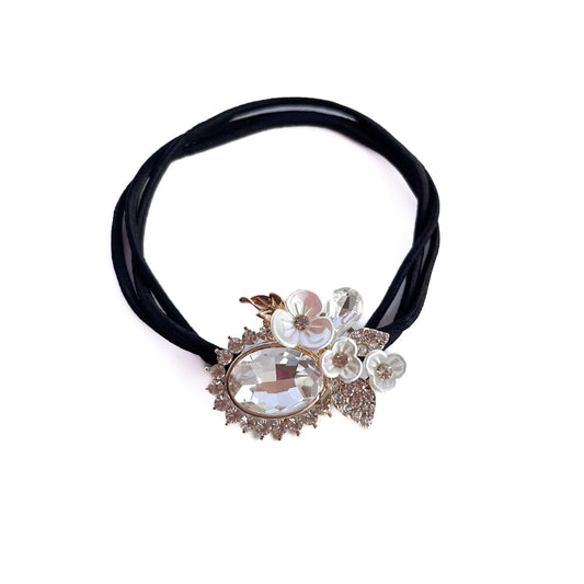 Charm Hair Tie White