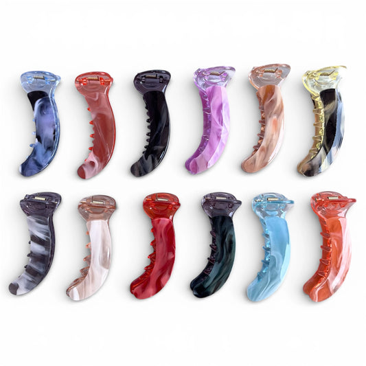 Marble Banana Clip (8 cm)