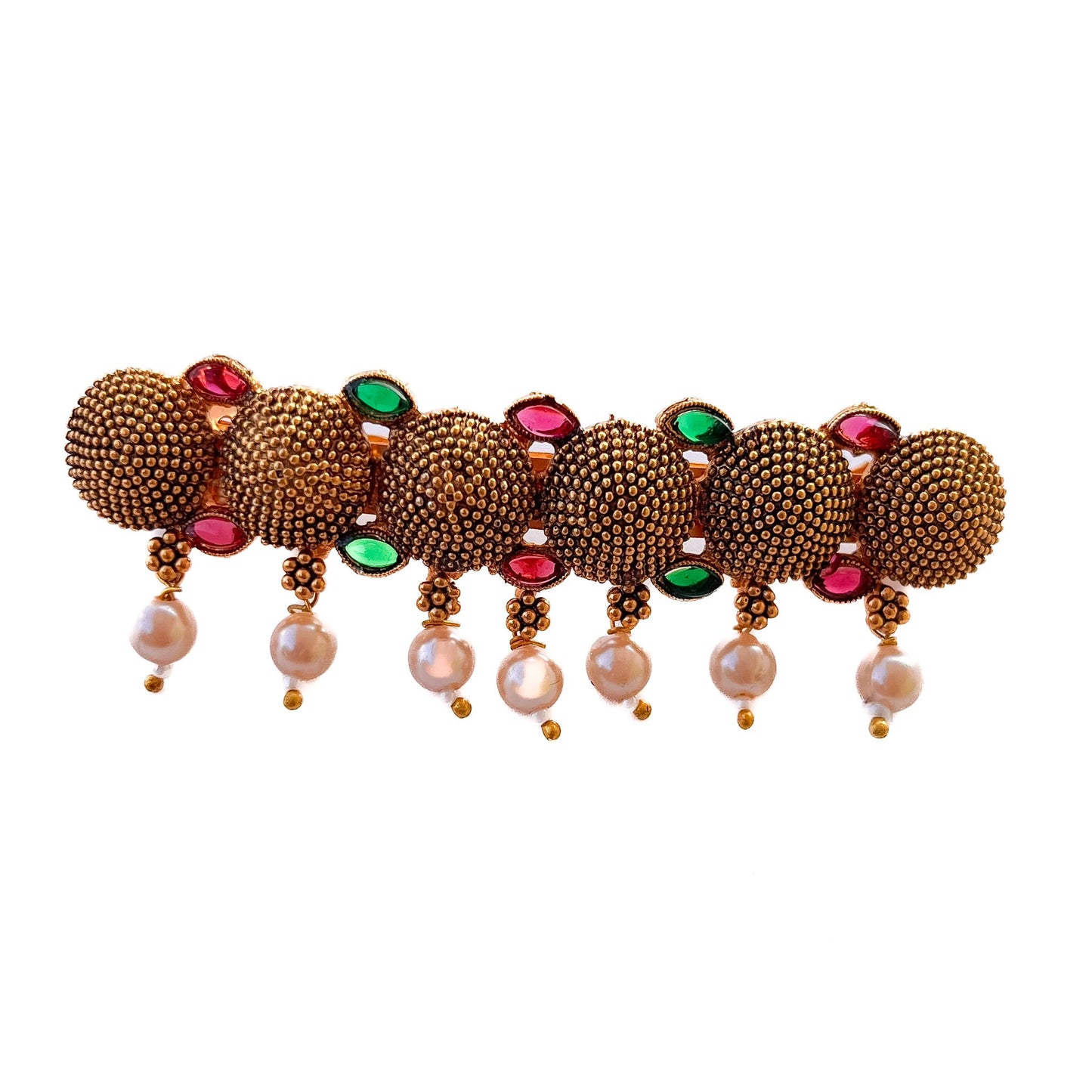 Antique Beaded Barrette Clip