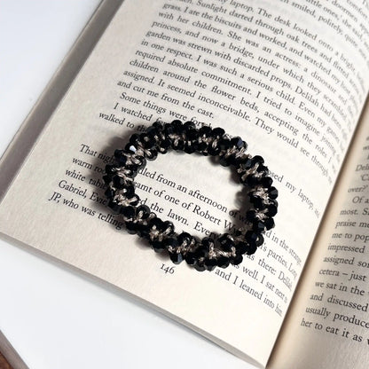 Beaded Hair Tie Black 2