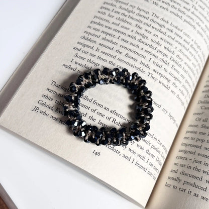 Beaded Hair Tie Blue 2