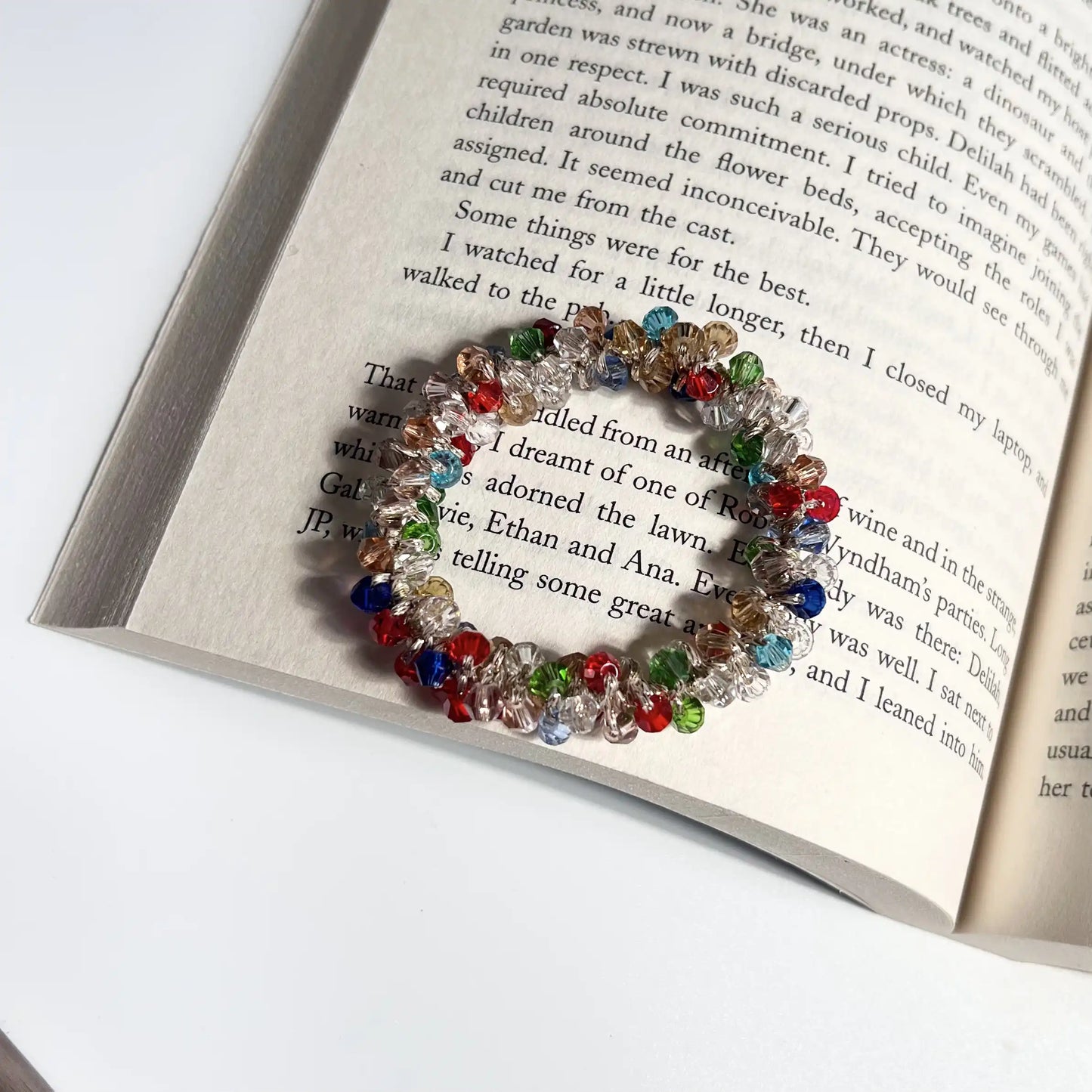Beaded Hair Tie Multicolor