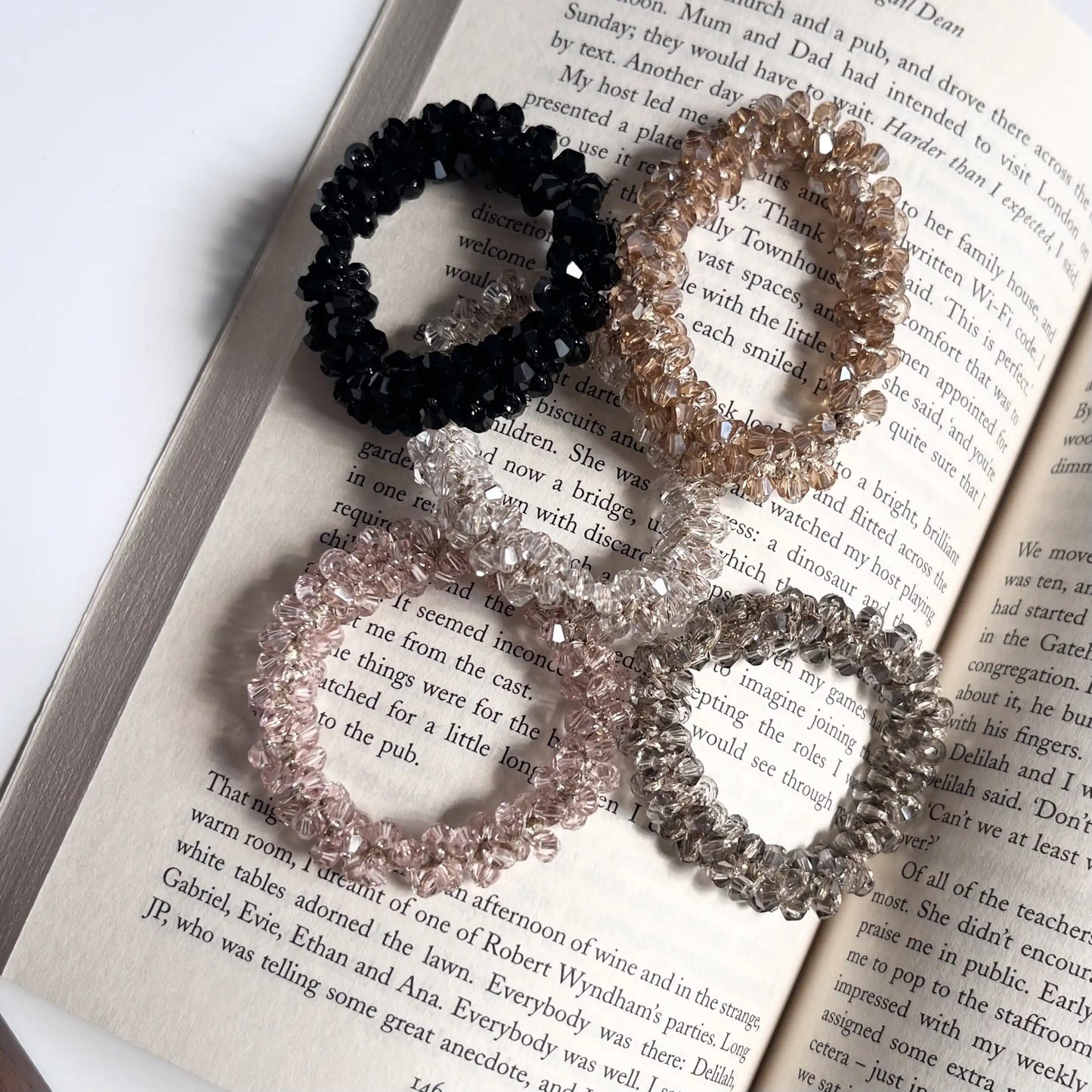 Beaded Hair Tie Pack of 5