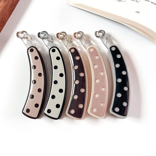 Dip dot lock banana clip all colours large hair clutcher