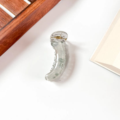 Floral frost banana clip small