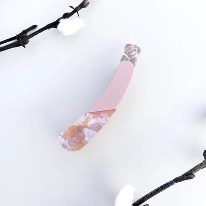 Gloss Gem Banana Clip(8cm) Rose