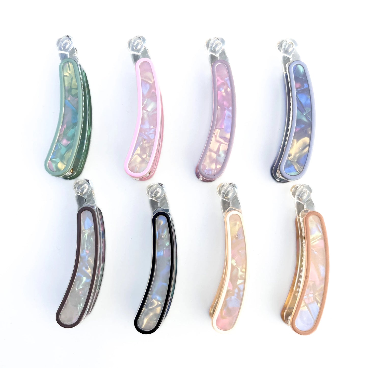 Iris Shine Lock Banana Clip(8cm)
