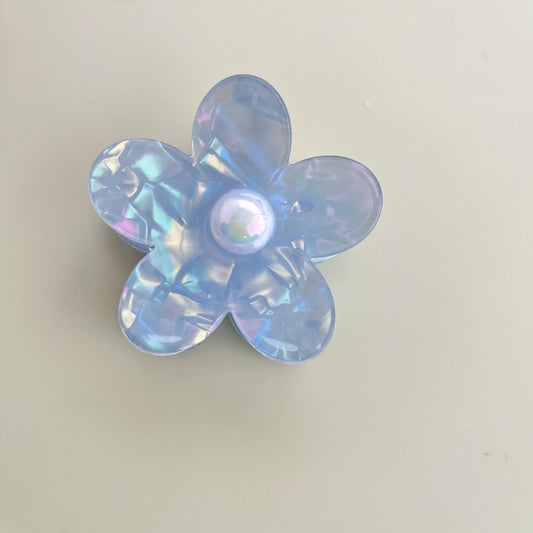 Korean Hair Claw - Flower Blue