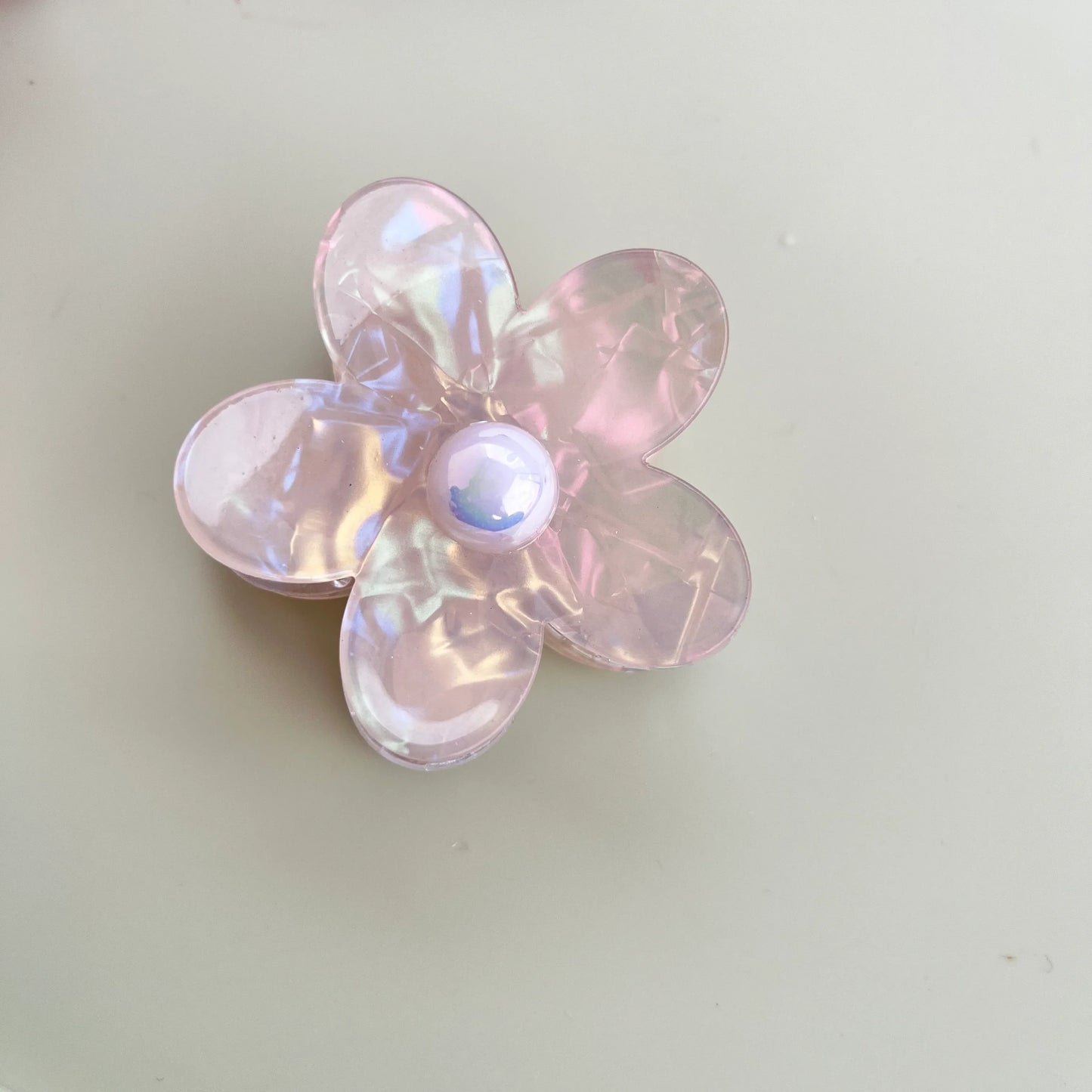 Korean Hair Claw - Flower Nude