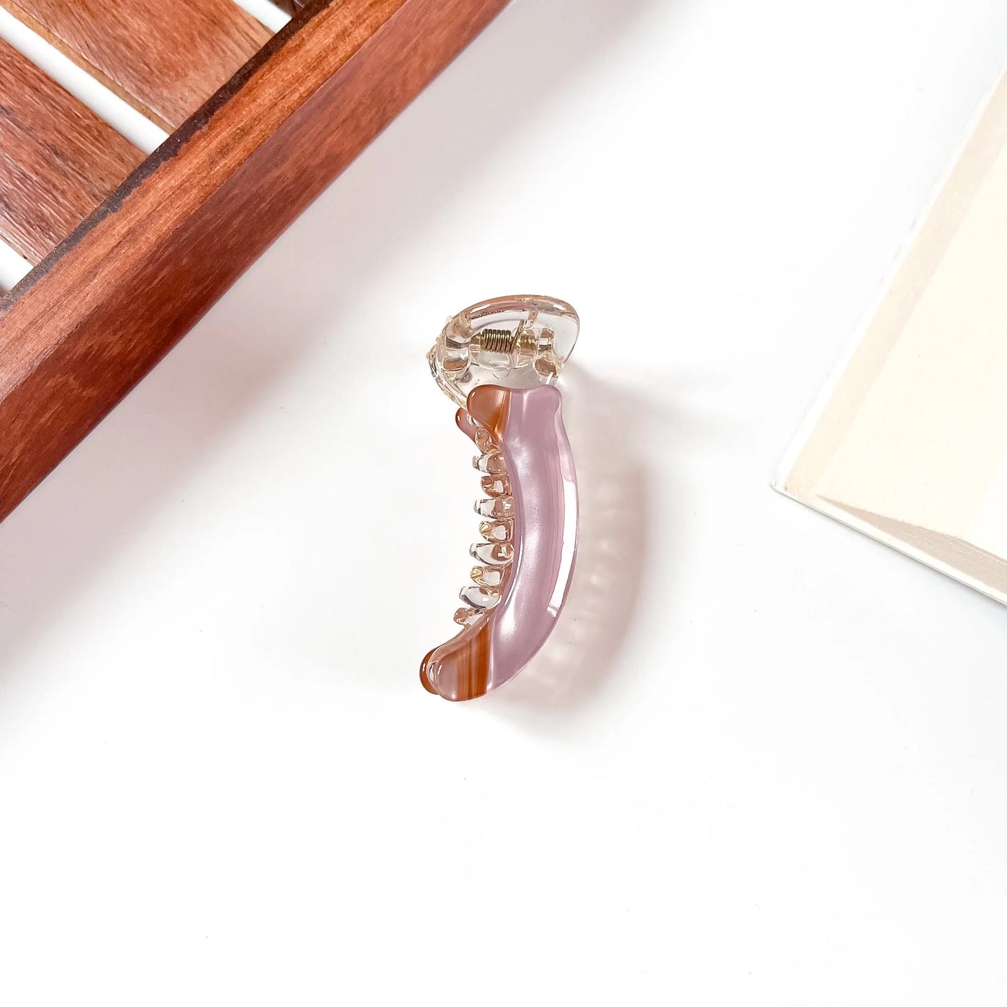 Marble Acrylic Banana Clip Small
