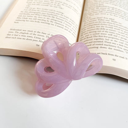 Ocean Loop Claw Clip – Large Minimal Hair Claw Blush