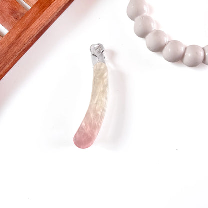 Pastel Dream Lock Banana Clip Pearl White