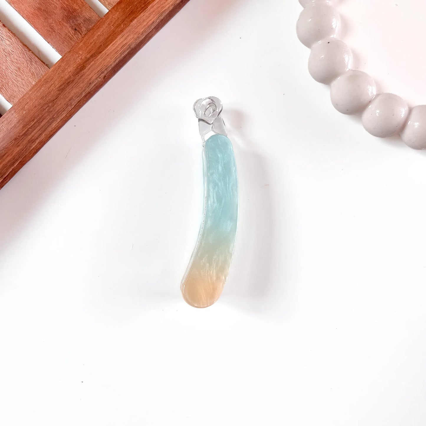 Pastel Dream Lock Banana Clip Sky Blue