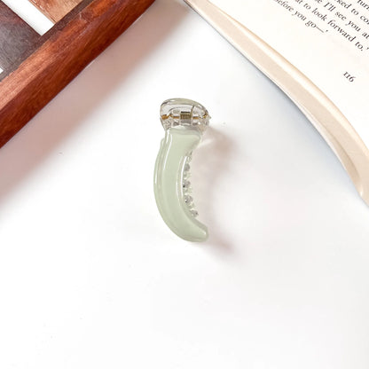 Mint Pastel Pop Banana Clip, 5cm mini banana clip
