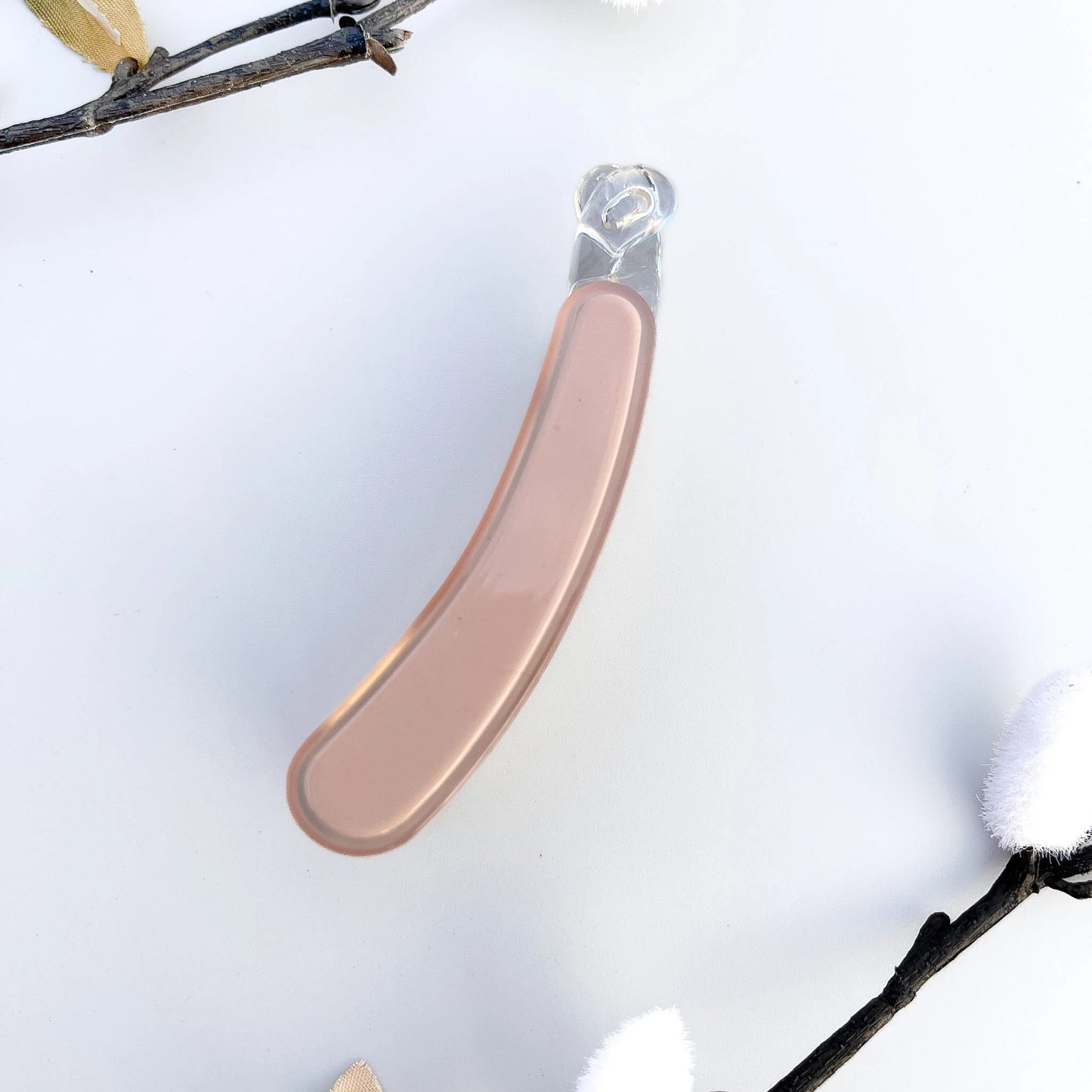 Pastel Pop Banana Clip(8cm) Brown