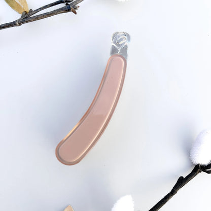 Pastel Pop Banana Clip(8cm) Brown