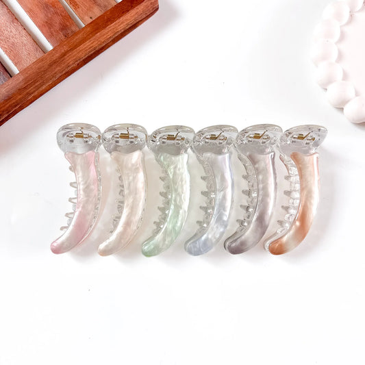 Pearl Mist Banana Clip in six colours, 8cm banana clip