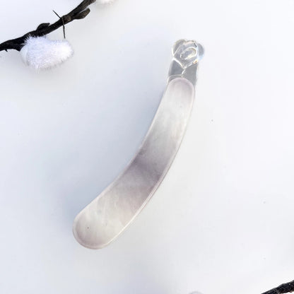 Pearl Mist Banana Clip (8cm) Grey
