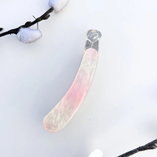 Pearl Mist Banana Clip (8cm) Pink